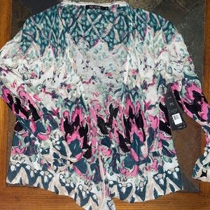 Open front short sweater